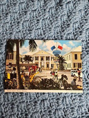 Rawson Square Postcard Bahama Posted